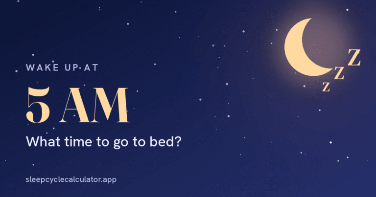 best-bedtime-to-wake-up-at-5am